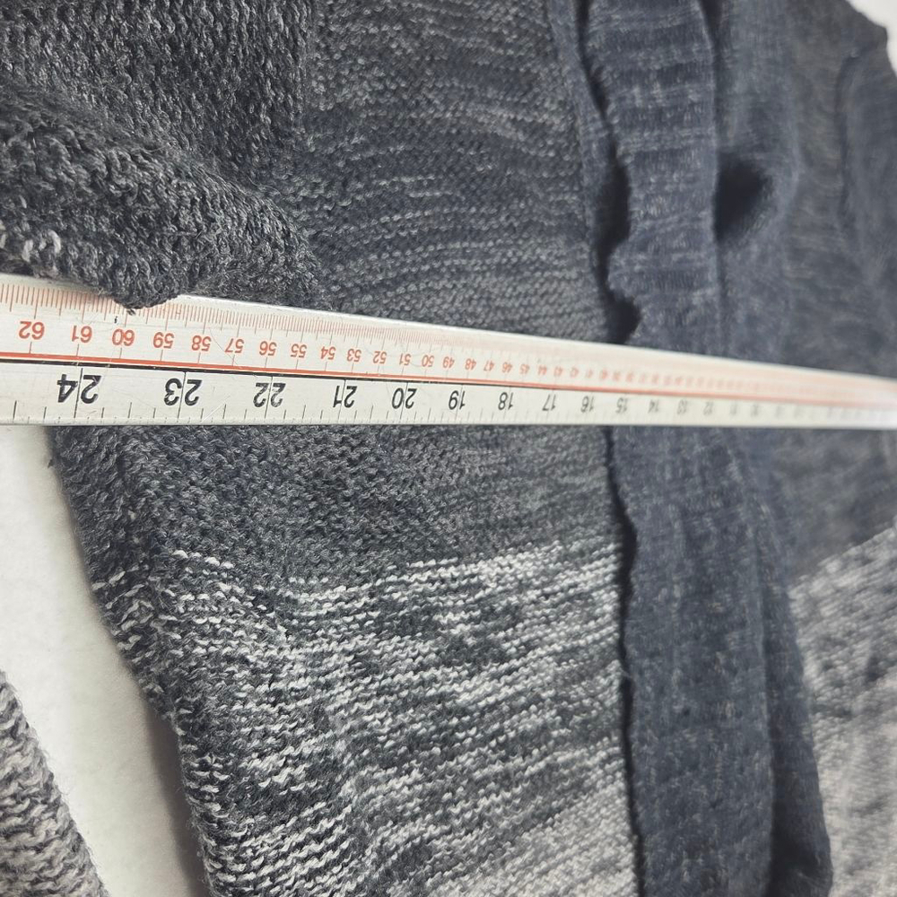Women's Jason Maxwell Cardigan 2X Gray Black Ombre - Picture 9 of 10